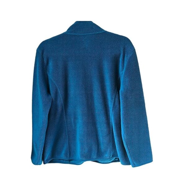 KAREN SCOTT Sport Petites Women's Teal Casual Fleece Zip- Up Jacket - Picture 7 of 11